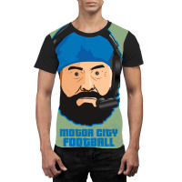 Motor City Football Cartoon Vector Graphic T-shirt | Artistshot