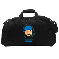 Motor City Football Cartoon Vector Active Duffel | Artistshot