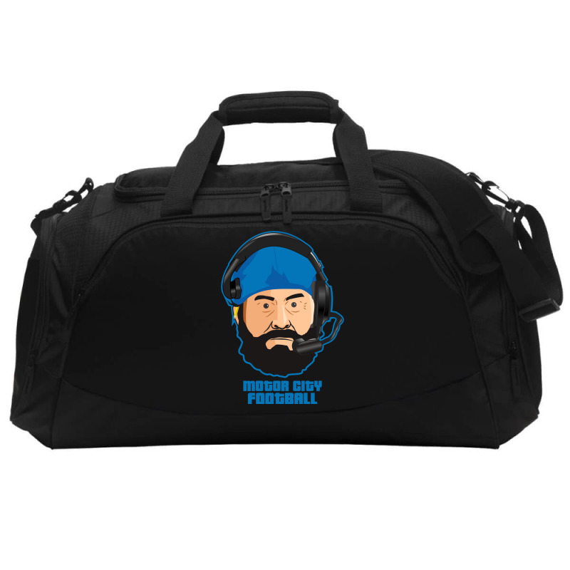 Motor City Football Cartoon Vector Active Duffel | Artistshot