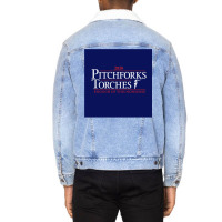 Pitchforks & Torches 2020 Presidential Campaign Unisex Sherpa-lined Denim Jacket | Artistshot