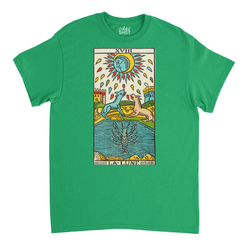 Tarot   The Moon 1 Classic T-shirt by bielommatessm | Artistshot