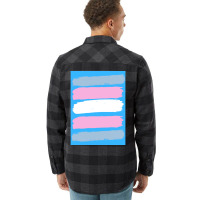 Trans Flag Brush Strokes Flannel Shirt | Artistshot