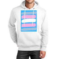 Trans Flag Brush Strokes Unisex Hoodie | Artistshot