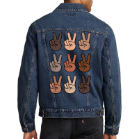 Melanin Peace Diversity Beauty Has No Skin Tone Bl Men Denim Jacket | Artistshot