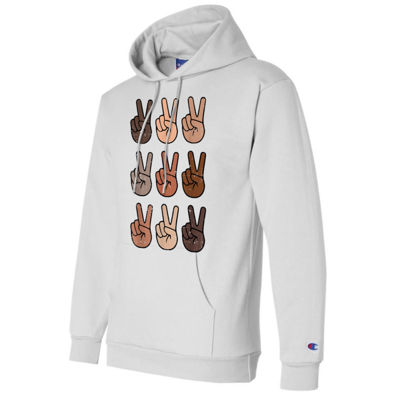 Melanin Peace Diversity Beauty Has No Skin Tone Bl Champion Hoodie | Artistshot