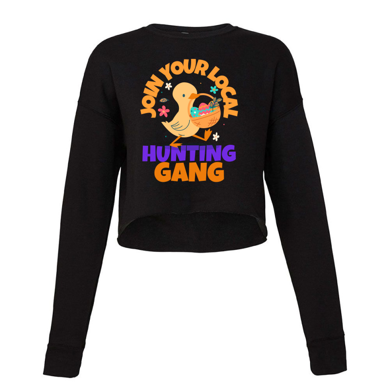 Join Your Local Hunting Gang Cropped Sweater | Artistshot