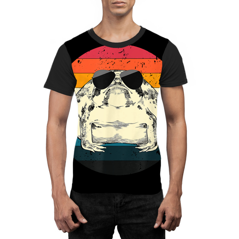 Retro Vintage Desert Rain Frog With Sunglasses Ani Graphic T-shirt | Artistshot