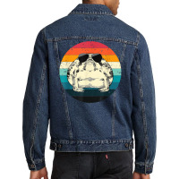 Retro Vintage Desert Rain Frog With Sunglasses Ani Men Denim Jacket | Artistshot