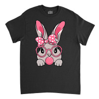 Bunny Face Bow Tie Headband Glasses Bubblegum East Classic T-shirt | Artistshot