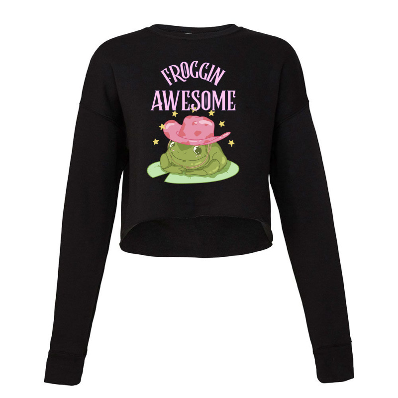 Froggin Awesome Cropped Sweater | Artistshot