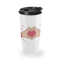 Trending Hand Heart Travel Mug | Artistshot