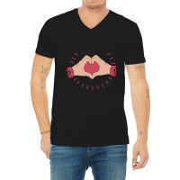 Trending Hand Heart V-neck Tee | Artistshot