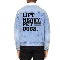 Lift Heavy Pet Dogs Usa American Tank Top Unisex Sherpa-lined Denim Jacket | Artistshot