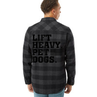 Lift Heavy Pet Dogs Usa American Tank Top Flannel Shirt | Artistshot