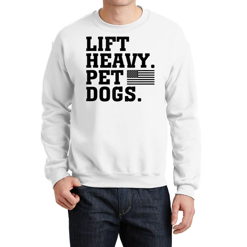 Lift Heavy Pet Dogs Usa American Tank Top Crewneck Sweatshirt | Artistshot