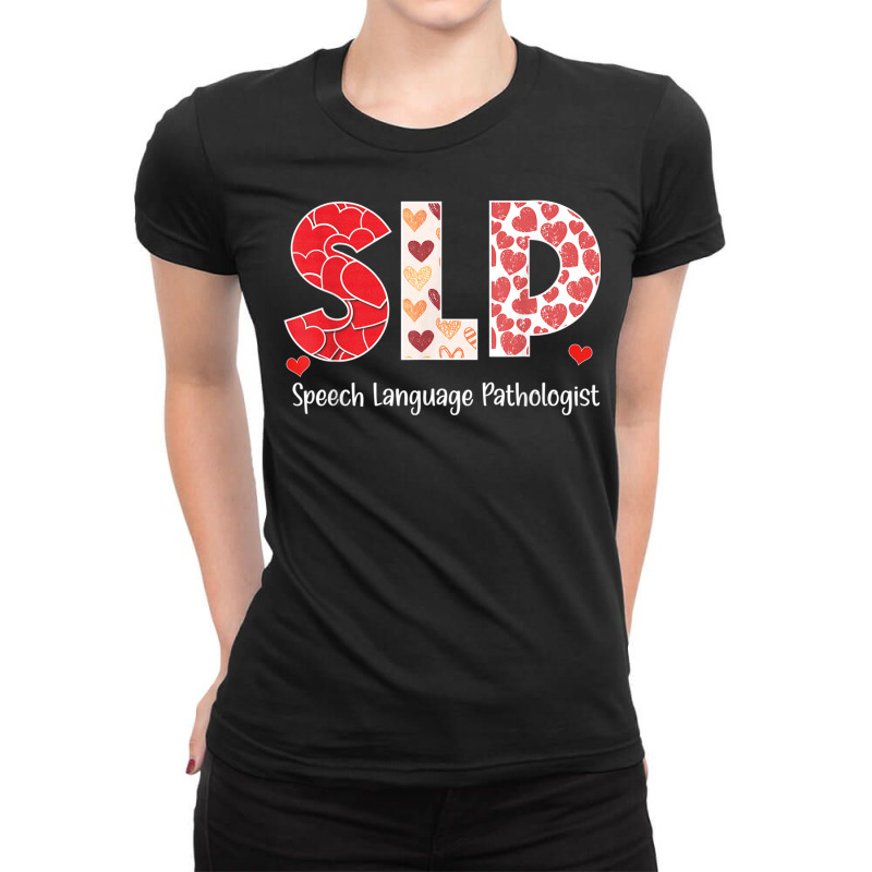 Speech Language Pathology Valentines Day Cool Path Ladies Fitted T-Shirt by chomibe | Artistshot