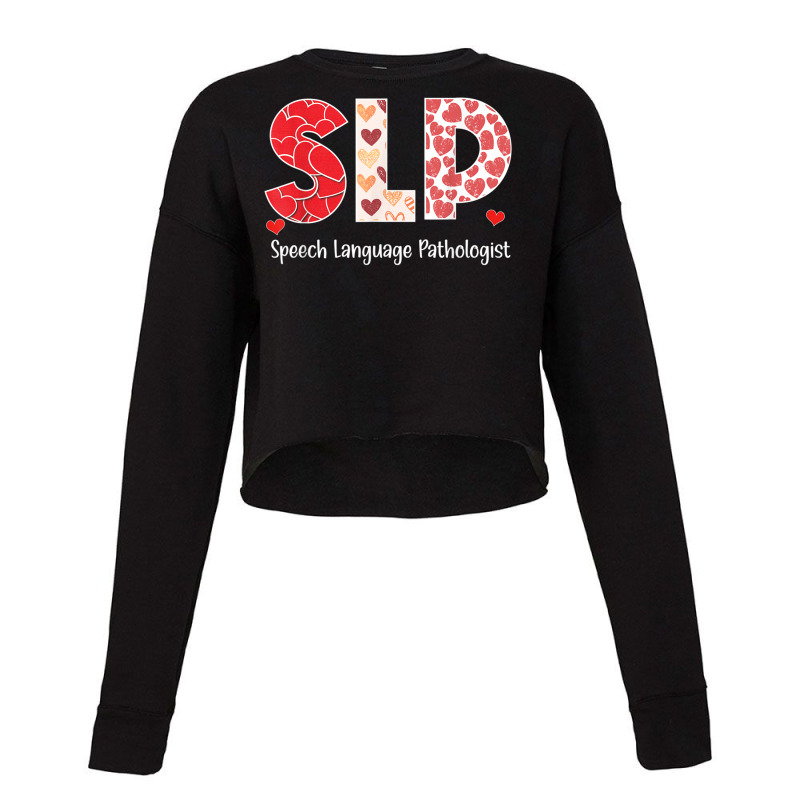 Speech Language Pathology Valentines Day Cool Path Cropped Sweater by chomibe | Artistshot