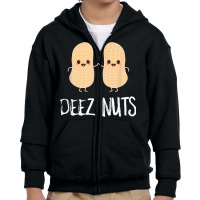 Peanut Food Funny Kawaii Cute Meme Deez Nuts Joke Youth Zipper Hoodie | Artistshot