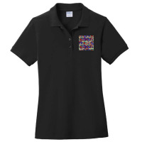 Cute Pattern In A Small Flower Little Leave Flowers Colorful Bright Su Ladies Polo Shirt | Artistshot