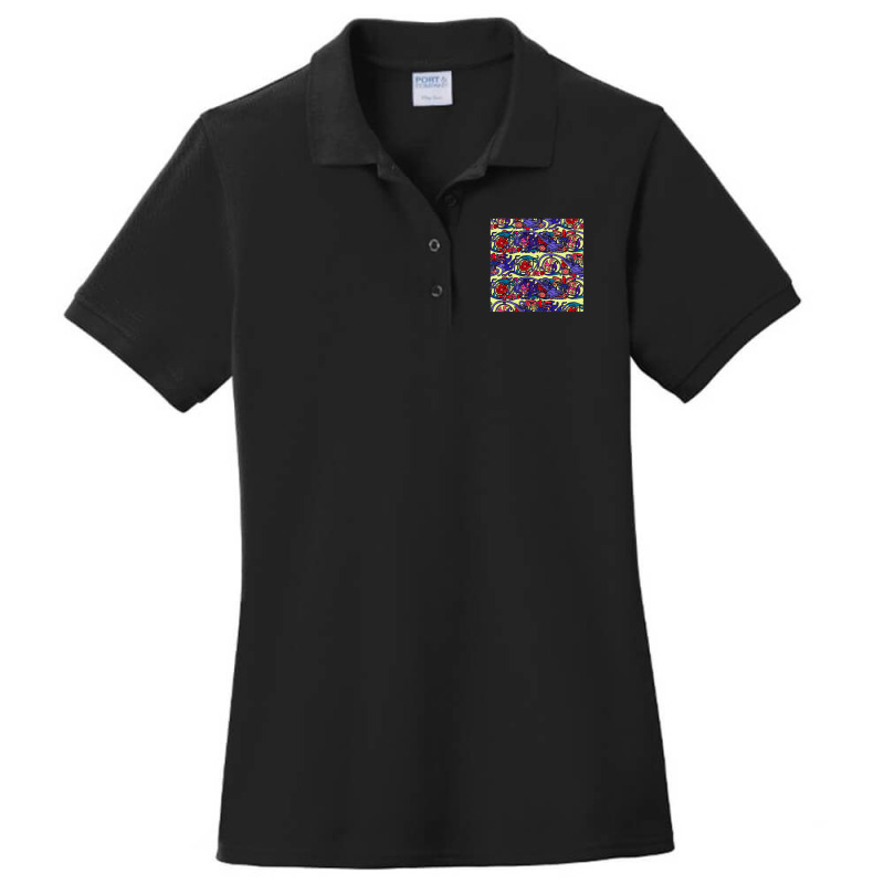 Cute Pattern In A Small Flower Little Leave Flowers Colorful Bright Su Ladies Polo Shirt by agus03 | Artistshot