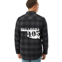 Oklahoma Map 405 Area Code Vintage T Shirt Flannel Shirt | Artistshot