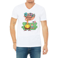 Rocko's Modern Life Hypnotized Character Long Slee V-neck Tee | Artistshot