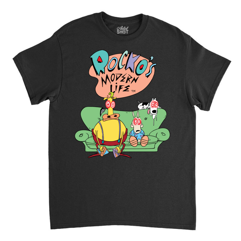 Rocko's Modern Life Hypnotized Character Long Slee Classic T-shirt by imelde | Artistshot