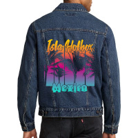 Trending Holbox Mexico Island-znznl Men Denim Jacket | Artistshot