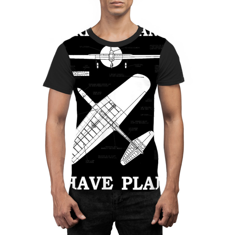 Sorry. I Can't. I Have Plans. Funny Airplane Model Graphic T-shirt | Artistshot