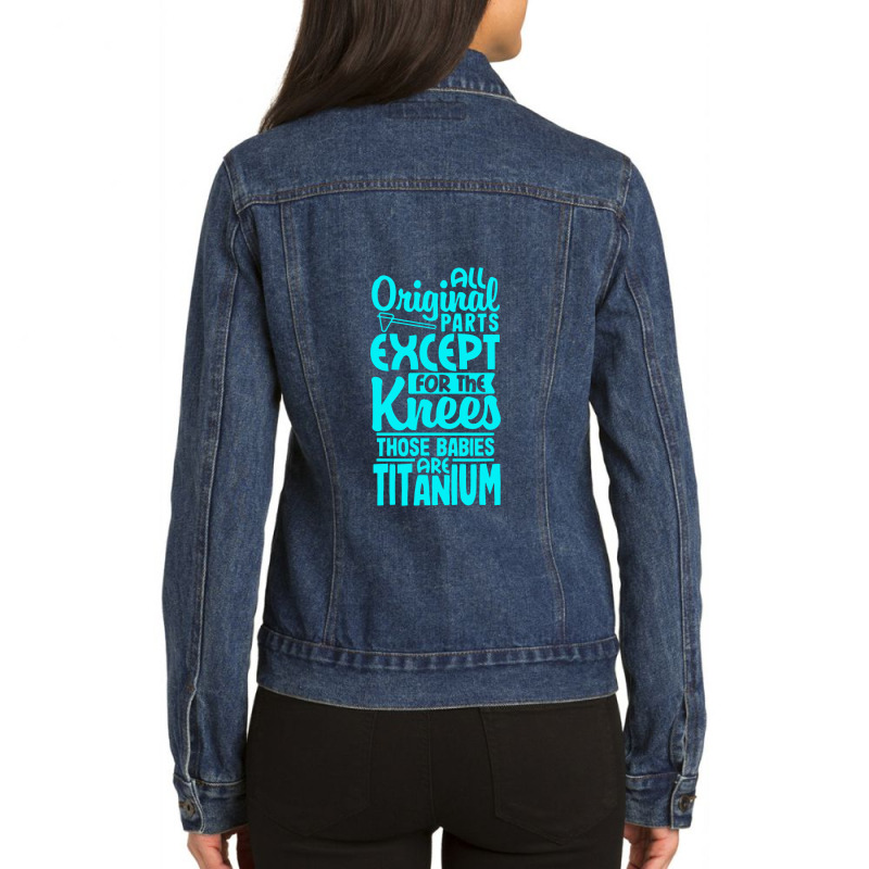 Bionic Aftermarket Parts Ladies Denim Jacket by skw art | Artistshot