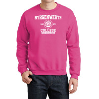 Byrgenwerth College (white Text) Crewneck Sweatshirt | Artistshot