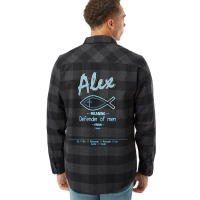 Alex Biblical Name Definition Flannel Shirt | Artistshot