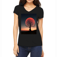 Moon Women's V-neck T-shirt | Artistshot