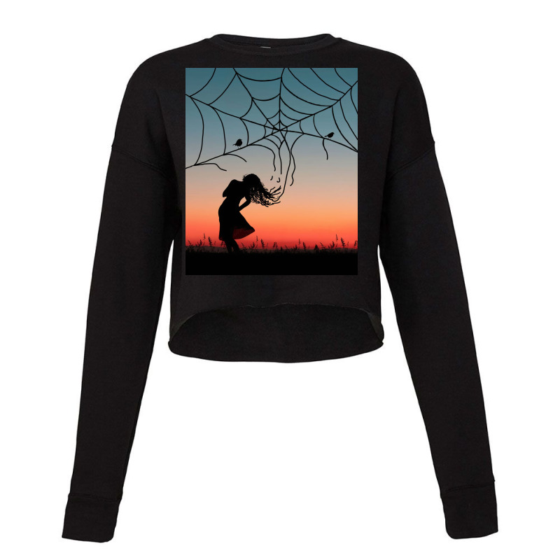 Spider Web Cropped Sweater | Artistshot