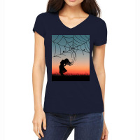 Spider Web Women's V-neck T-shirt | Artistshot