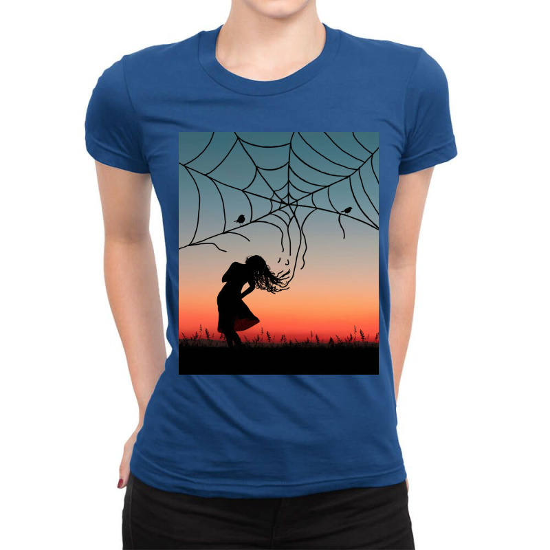 Spider Web Ladies Fitted T-shirt | Artistshot