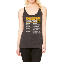 Funny Nominated Supervisor Hourly Rate T Shirt Racerback Tank | Artistshot