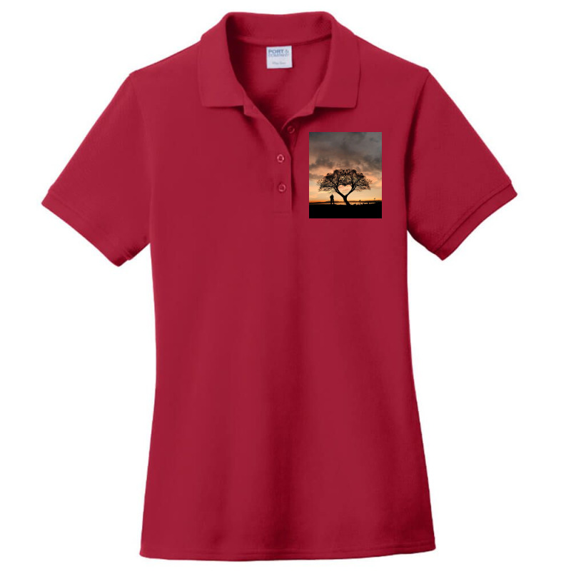 Tree And Heart Ladies Polo Shirt | Artistshot