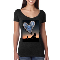 Heart Women's Triblend Scoop T-shirt | Artistshot