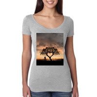 Tree And Heart Women's Triblend Scoop T-shirt | Artistshot