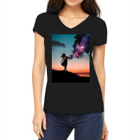 The Universe Within Us Women's V-neck T-shirt | Artistshot