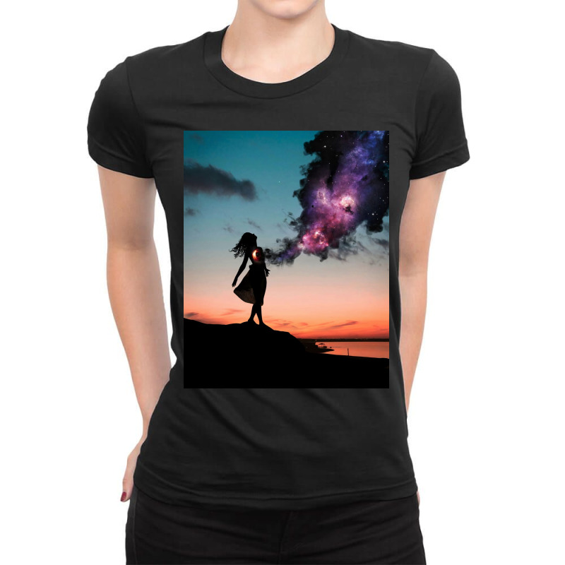 The Universe Within Us Ladies Fitted T-shirt | Artistshot