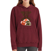 Great Dad Teaches His Son Play Football Vintage Hoodie | Artistshot