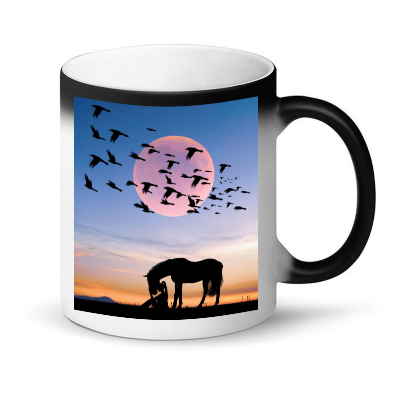 Horse And Woman Magic Mug | Artistshot