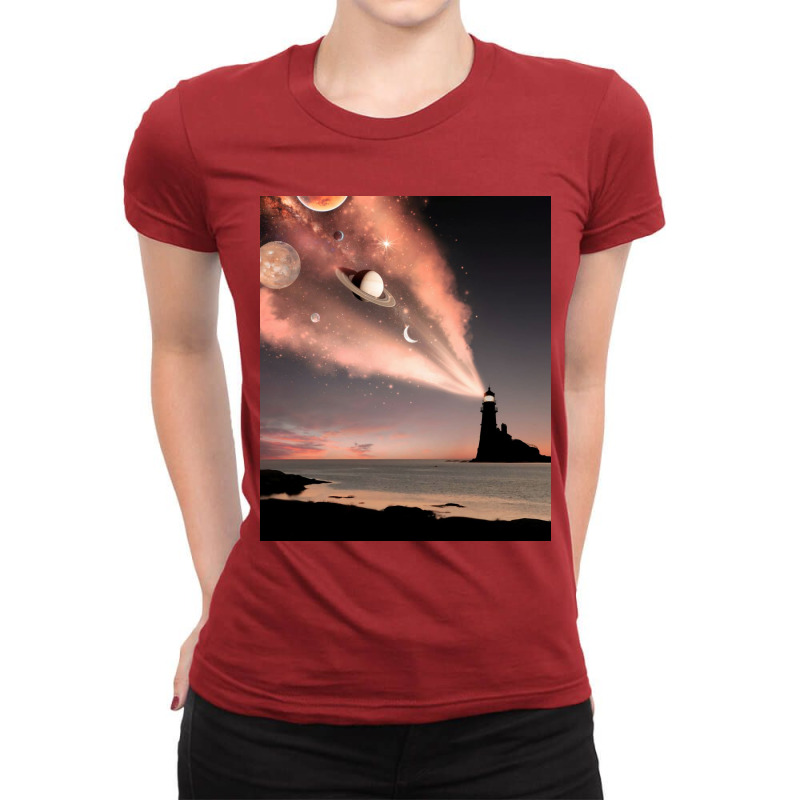 Lighthouse Light Ladies Fitted T-shirt | Artistshot