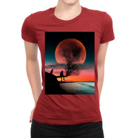 Moon Ladies Fitted T-shirt | Artistshot