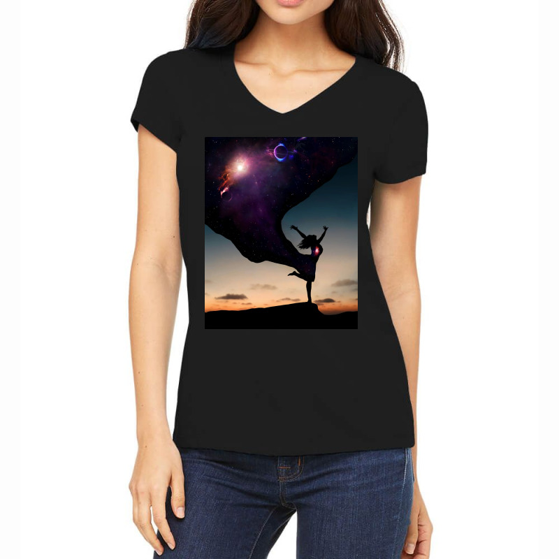 Space Way Women's V-neck T-shirt | Artistshot