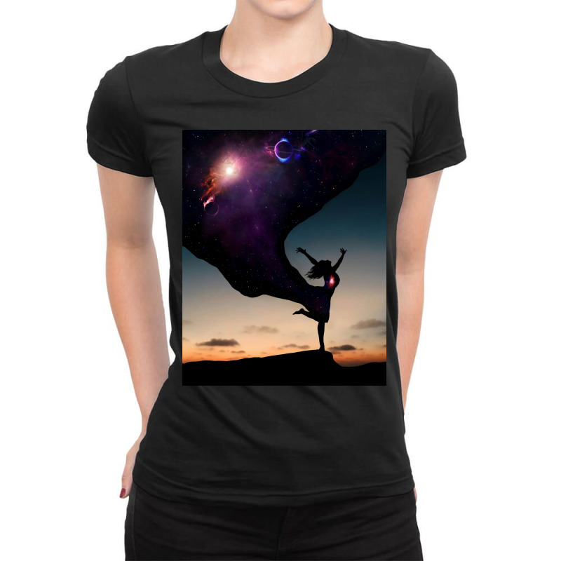 Space Way Ladies Fitted T-shirt | Artistshot