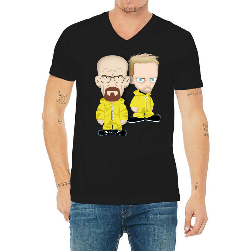 Funny Duo Danger Caricature Art V-neck Tee | Artistshot