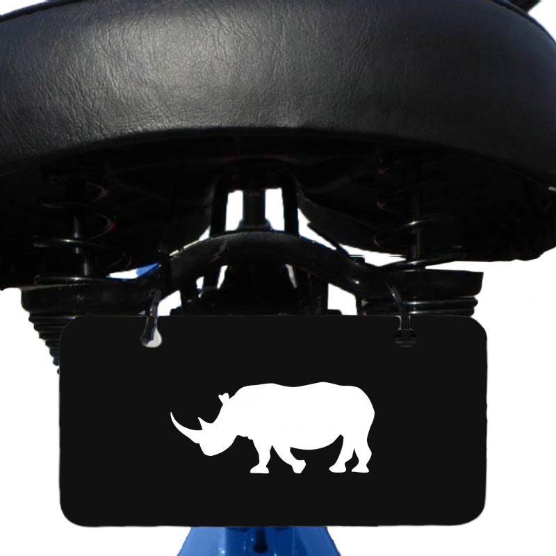 Rhino Bicycle License Plate | Artistshot